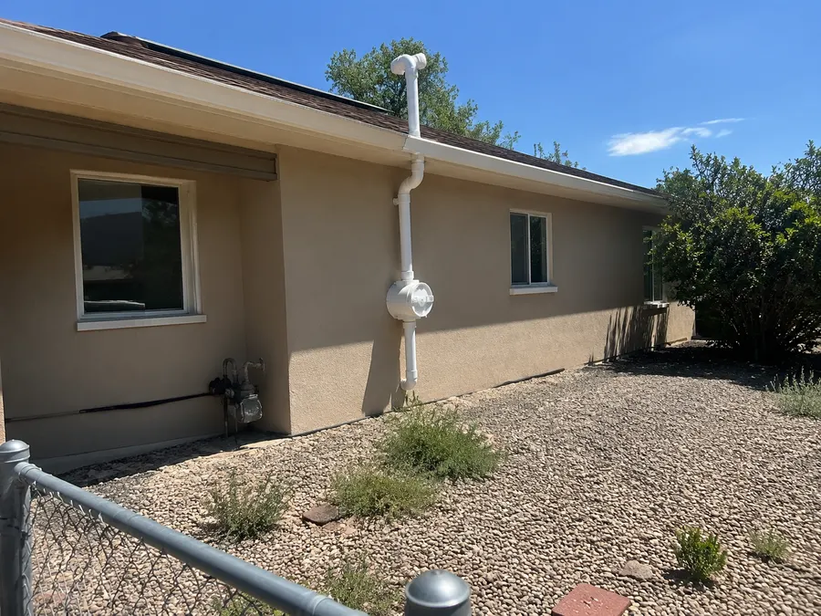 Radon mitigation system installed on a Pueblo CO home